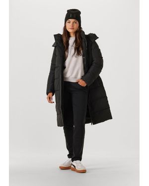 Calvin Klein Damen Jacken Monologo Non-Down Long Puffer - Schwarz