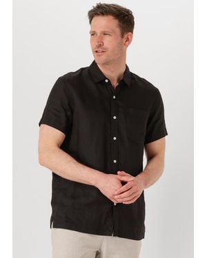 Scotch & Soda Herren Hemden Linen Shirt - Schwarz