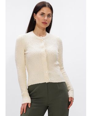 Modström Damen Pullover & Cardigans Shelleymd Cardigan - Natur