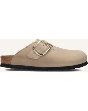 Birkenstock Damen Slipper Boston Big Buckle - Schwarz
