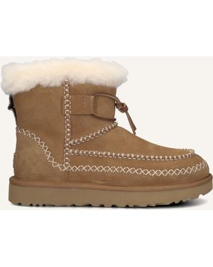 UGG Damen Stiefel Classic Mini Alpine - Braun