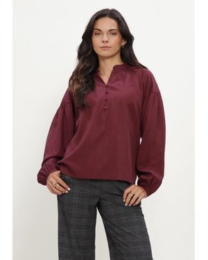 Selected Women Damen Blusen Slwdonna Ls Shirt - Rot