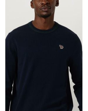 Paul Smith Pullover Sweater Crew Neck Zeb Bad Herren - Blau