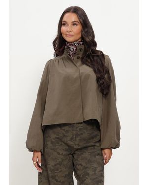 Neo Noir Damen Jacken Tirsa Twill Jacket - Braun