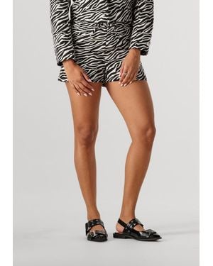 Colourful Rebel Damen Hosen Florence Zebra Jacquard Short - Schwarz
