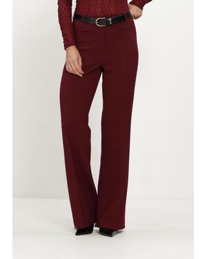 Cambio Damen Hosen Famous Wool Substitute Double - Rot