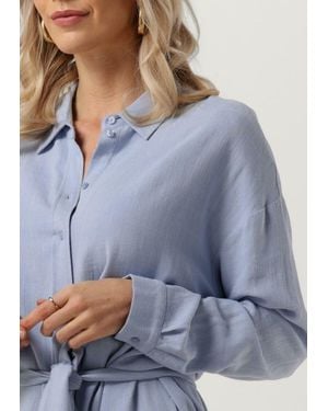 SELECTED Minikleid Slfviva Tonia Long Linen Shirt Damen - Blau
