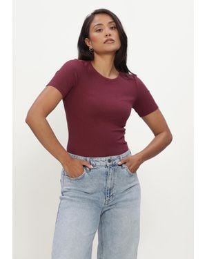 Modström Damen Tops & T-Shirts Igormd Short T-Shirt - Rot