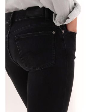 7 For All Mankind Slim Fit Jeans Roxanne Luxe Vintage - Schwarz