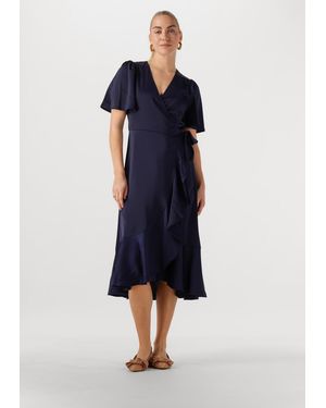 Y.A.S Damen Kleider Yasthea Midi Wrap Dress - Blau