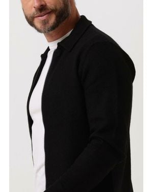 SELECTED Strickjacke Belo Ls Knit Zip Cardigan Herren - Schwarz