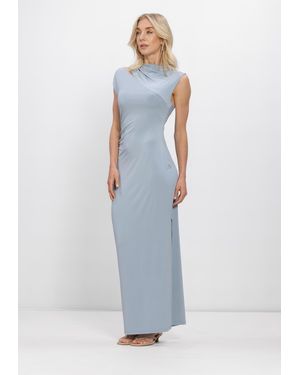 Selected Women Damen Kleider Slfrobin Maja Sl Ankle Dress - Weiß