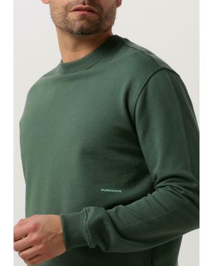 PUREWHITE Pullover Crewneck With Big Embroidery - Grün