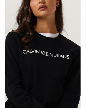 Calvin Klein Logo-Sweatshirt - Schwarz