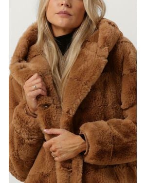 Moscow Fake-Fur-Jack 10-09-Nadjana Damen - Braun
