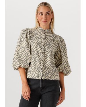 Minus Damen Blusen Olenna Shirt - Natur