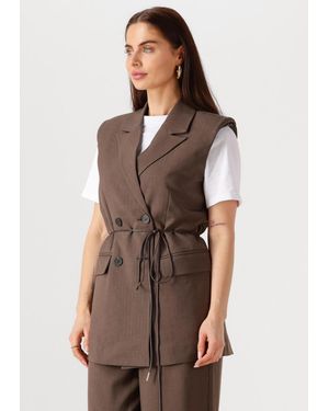 Y.A.S Damen Blazers Yasshimma Waistcoat - Braun