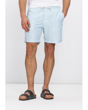 Shiwi Herren Badehosen Mike Swim Shorts 7 Inch Fine Stripe - Blau