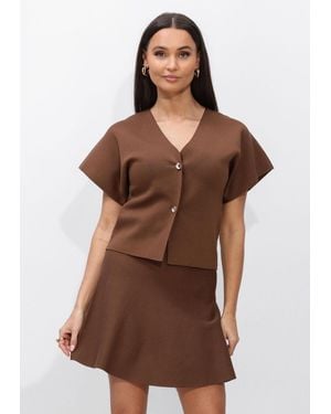 Notre-v Damen Pullover & Cardigans Nv-Fumie - Braun