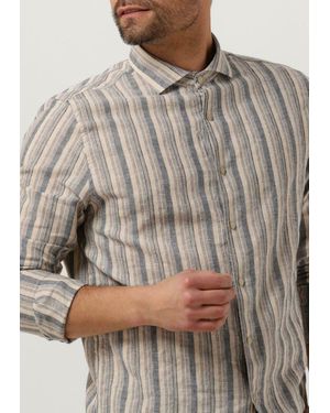 Dstrezzed Casual-oberhemd Shirt Fancy Linen Stripe - Braun