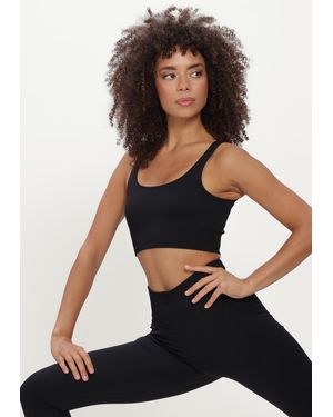 Aim'n Damen Tops & T-Shirts Ribbed Seamless Bra - Weiß