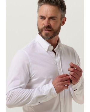 Tommy Hilfiger Klassisches Oberhemd 1985 Knit Solid Sf Shirt Herren - Weiß