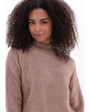 SELECTED Pullover Lulu Ls Knit High Neck B Damen - Braun