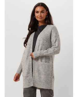 Selected Women Damen Pullover & Cardigans Lulu New Ls Knit Long Cardigan B - Grau