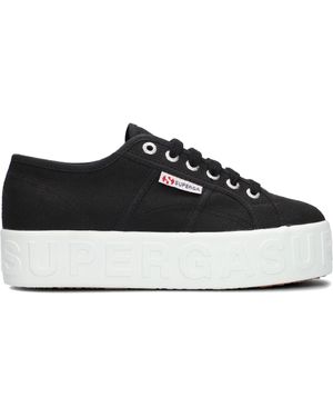 Superga Sneaker Low 2790 3d Lettering - Schwarz