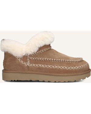 UGG Damen Stiefel Classic Ultra Mini Alpine - Schwarz