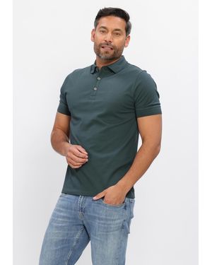 Genti Herren Polos & T-Shirts Polo 3 Button Ss 1219 - Grün