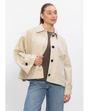 My Essential Wardrobe Damen Jacken Lyonmw Os Short Jacket - Natur
