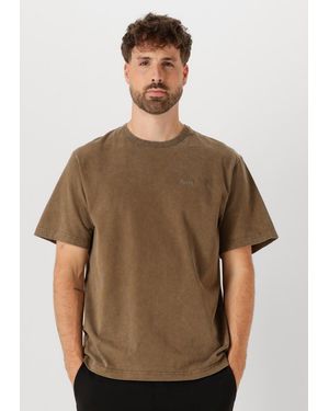 Forét Herren Polos & T-Shirts Oak Faded Wash T-Shirt - Braun