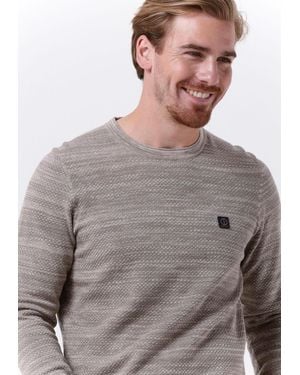 Dstrezzed Pullover Crew Neck Popcorn Melange Herren - Grau