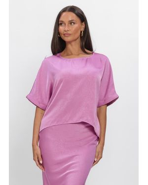 Ydence Damen Tops & T-Shirts Top Paula - Pink