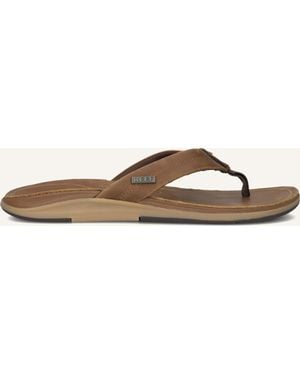 Reef Herren Pantoletten Leather Offshore - Schwarz