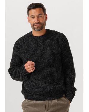 Calvin Klein Herren Pullover & Cardigans Ls Novelty Yarn Raglan Crewnk Sw - Schwarz