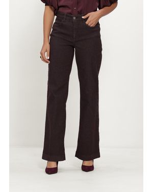 M·a·c Damen Jeans 0350L Dream Colour Denim Dream Wide Authentic - Schwarz