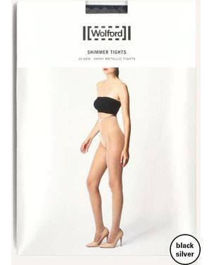 Wolford Damen Beinbekleidung Shimmer Tights - Weiß