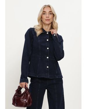 MSCH Copenhagen Damen Jacken Mschevi Denim Jacket - Blau