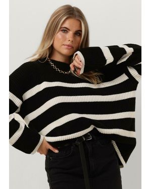 Selected Women Damen Pullover & Cardigans Slfbloomie Ls Knit O-Neck - Schwarz