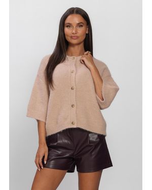 EDITED Damen Tops & T-Shirts Oline Knit T-Shirt - Natur