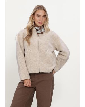 Selected Women Damen Jacken Slwjacqueline Wool Blend - Natur