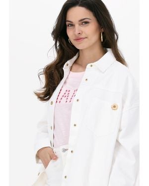 Scotch & Soda Jeansjacke Denim Overshirt With Western Detailsde Damen - Weiß