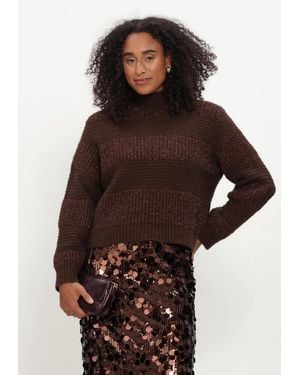 Pom Damen Pullover & Cardigans Kate Chocolate - Braun