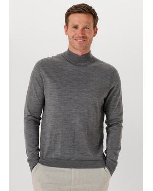 Profuomo Herren Pullover & Cardigans Pullover Mock Neck Merino - Grau