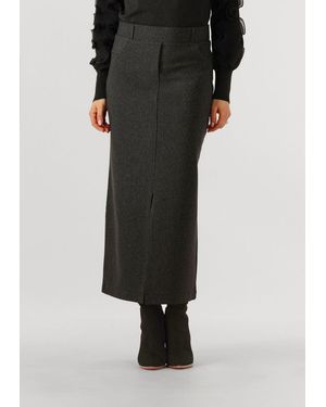 Jansen Amsterdam Damen Röcke Georgie Rok Hvm 683 Slit - Schwarz
