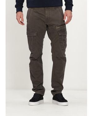 PME LEGEND Herren Hosen Nordrop Cargo 3.0 Micro Allover Print - Schwarz
