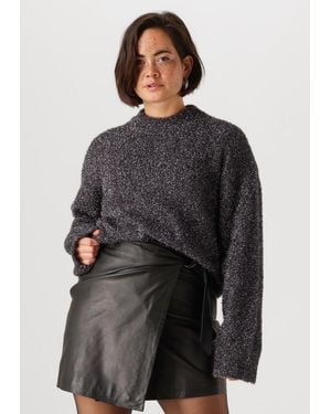 Second Female Damen Pullover & Cardigans Lamilla Knit O-Neck - Grau