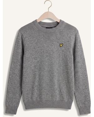 Lyle & Scott Jungen Pullover & Cardigans Melange Crew Neck Jumper - Grau